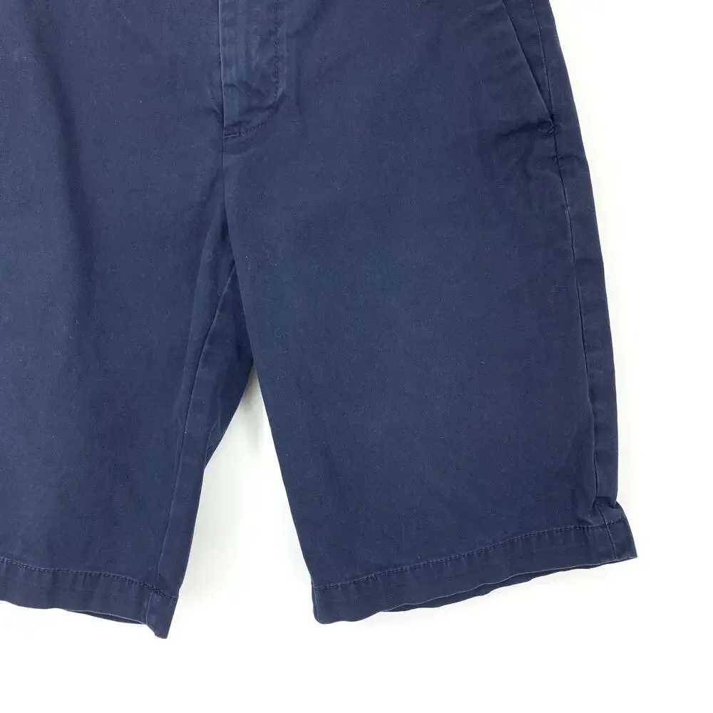 Banana Republic Shorts Men's Size 28 Emerson Relaxed-Fit  Flat Front Chino Blue